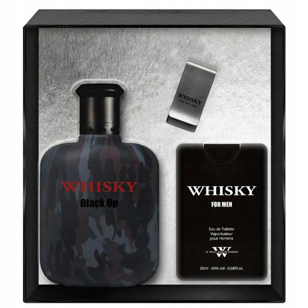 Evaflor Whisky Black Op toaletní voda 100 ml toaletní voda 20 ml klip