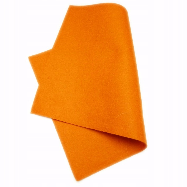 Filc 1mm, wełna, szer.180cm, 0.1mb- Marchewka