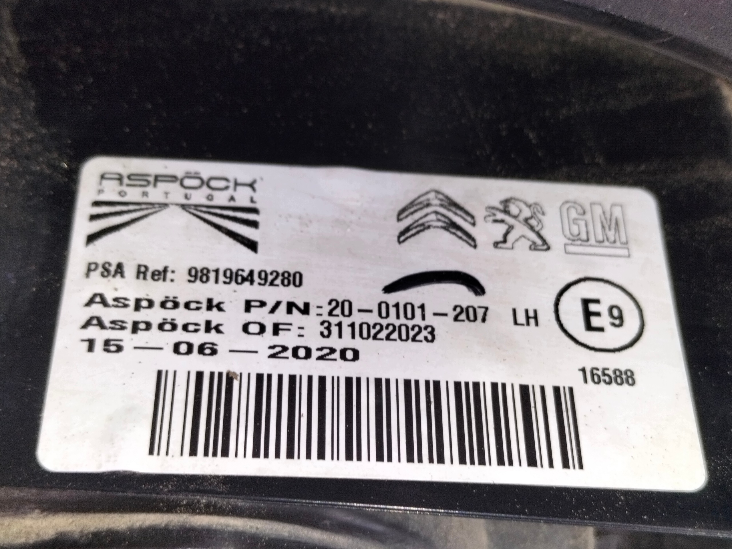 light rear rear part left CITROEN BERLINGO PARTNER IV 18- RIFTER 18