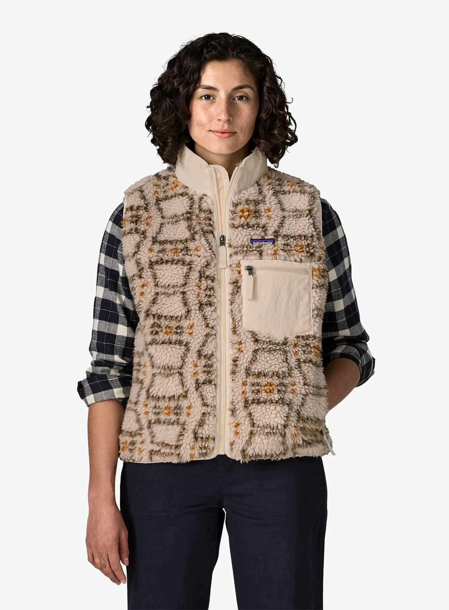Kamizelka damska Patagonia Classic Retro-X Vest snowshoe hare/natural M