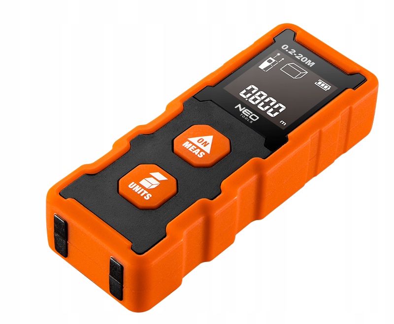 Digitální Měřič Přesný Laserový dálkoměr Neo Tools Dosah 20 m