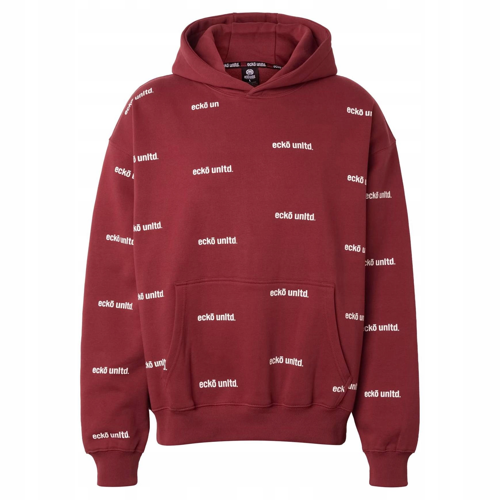 Ecko Unltd. mikina pánská Allover Hoodies L bordó