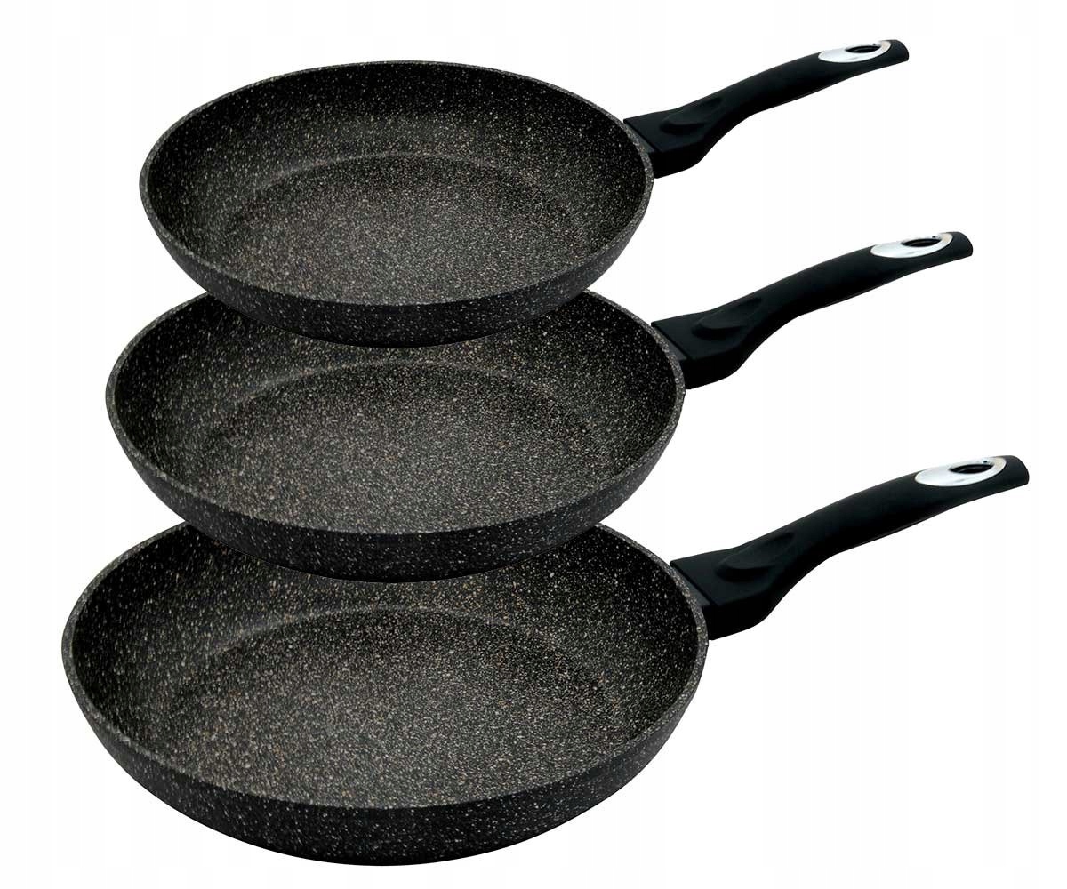 Sada Non-stick Granitových Kuchynských Panvíc 20/24/28 CM Klausberg