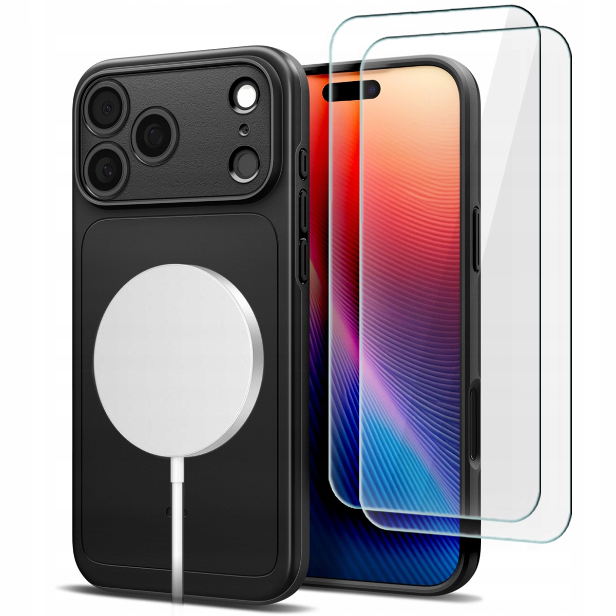 Spigen Smukłe Matowe Etui Cover Case Magsafe Do Iphone 17 Pro 2-PAK Szkło