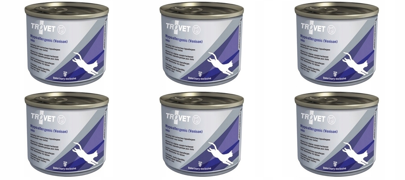 Levně Trovet Cat Vrd Hypoallergenic Venison konzerva 6 x 200 g -zvěřina kočky