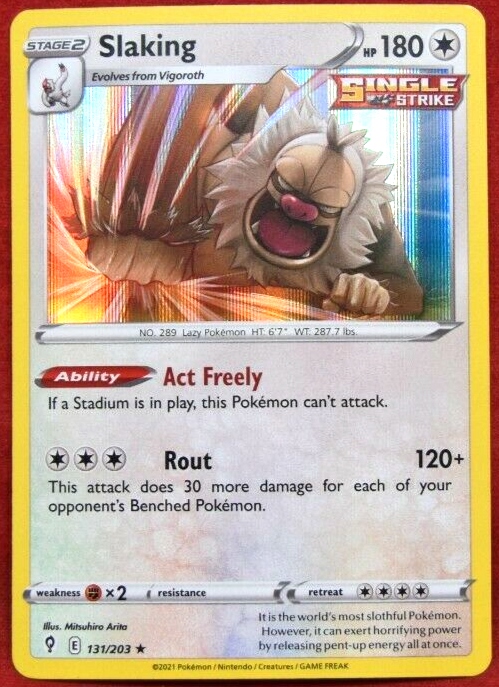 Karta Pokemon Tcg Slaking (131/203) Holo