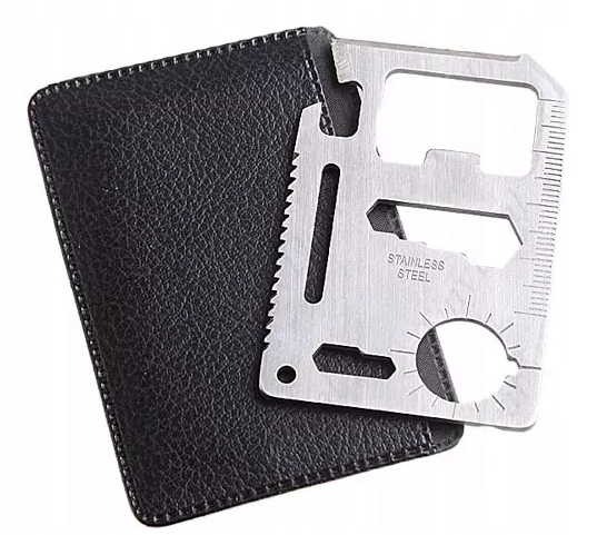 Karta przeżycia przetrwania survival card multitool