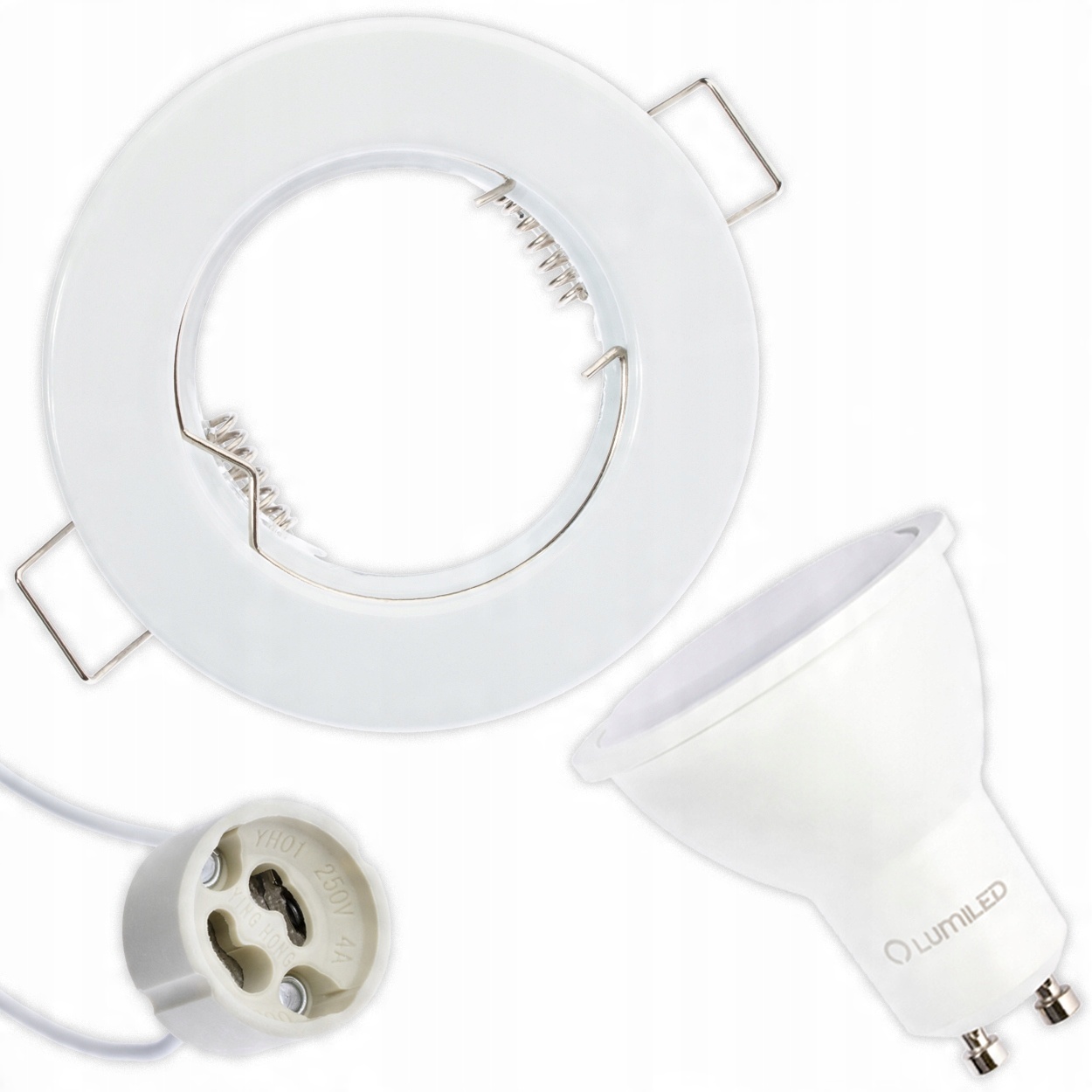 

Zestaw Oprawa Halogenowa Biała Led GU10 3W