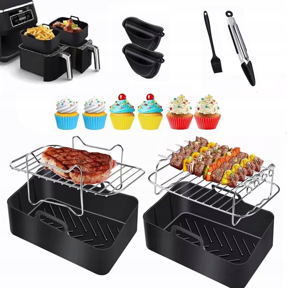 14x Akcesoria Do Ninja Frytkownicy Air Fryer Szpatułki Wkłady Łapki Zestaw