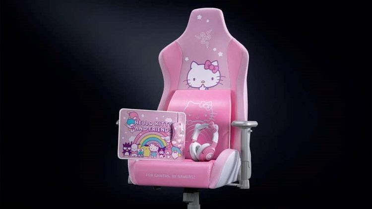 Fotel gamingowy Razer x Hello Kitty.