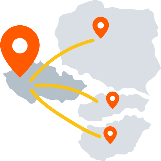 Czechia - Allegro marketplaces map