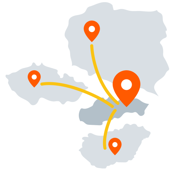 Slovakia - Allegro marketplaces map