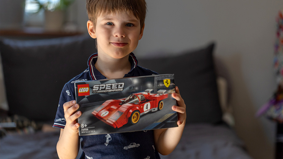 LEGO Speed Champions Ferrari je čistá radosť pre dieťa