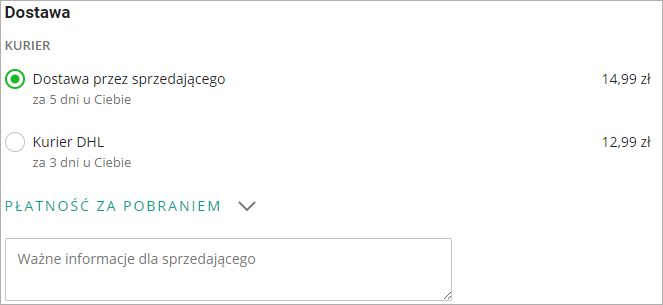 Jak Poinformowac Sprzedajacego O Sposobie Dostawy I Platnosci Pomoc Allegro