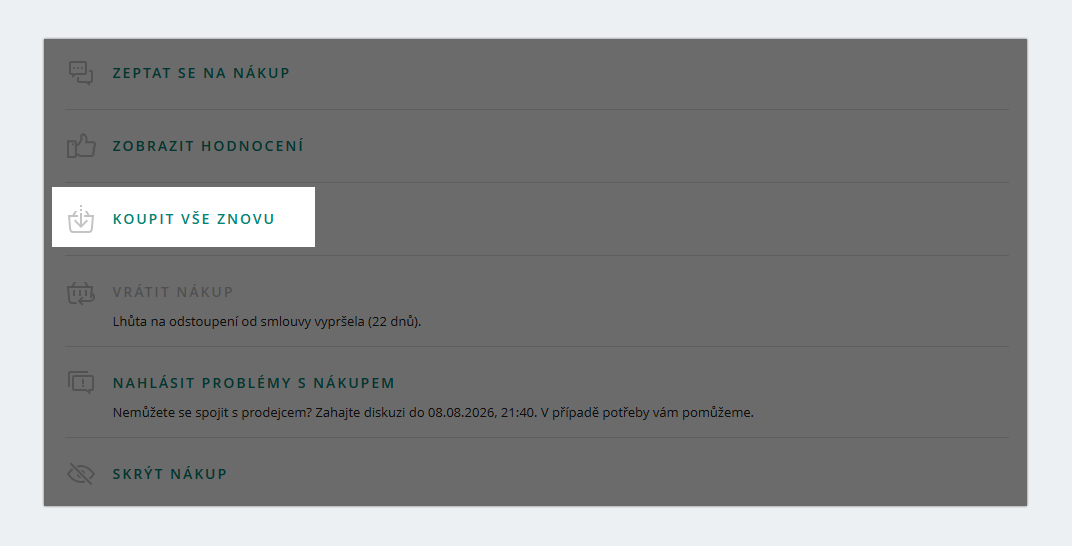 koupit vse znovu