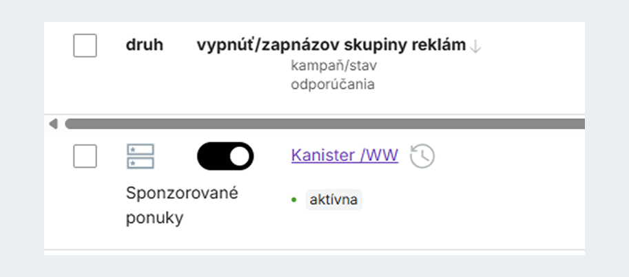 Ikona histórie zmien