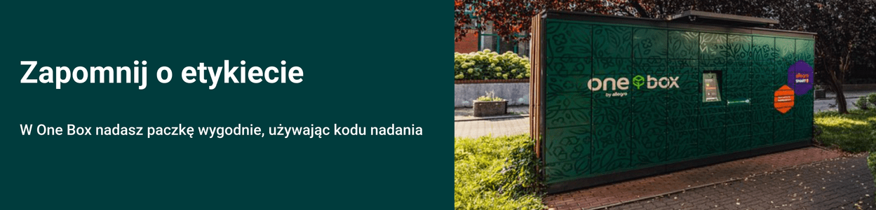 One Box recycling unit, green, textured composite material, features QR code.