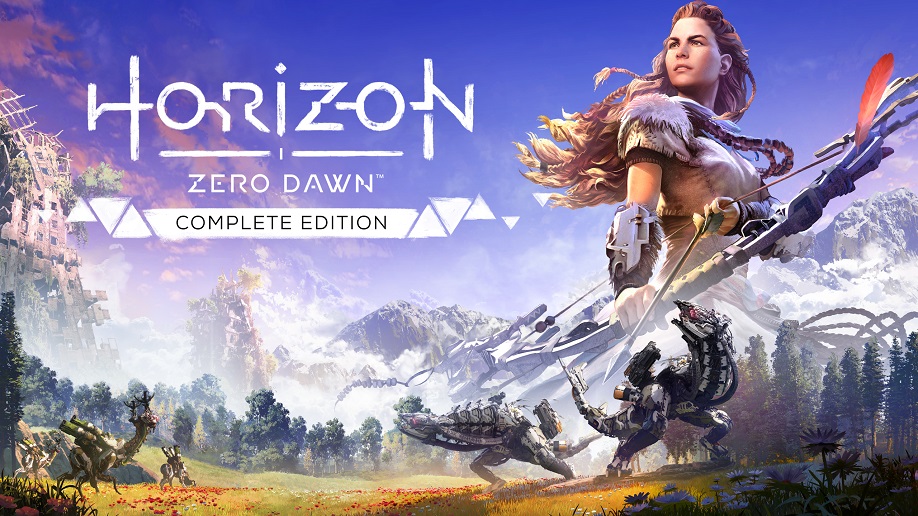 Okładka gry Horizon Zero Dawn, futurystycznej gry w otwartym świecie