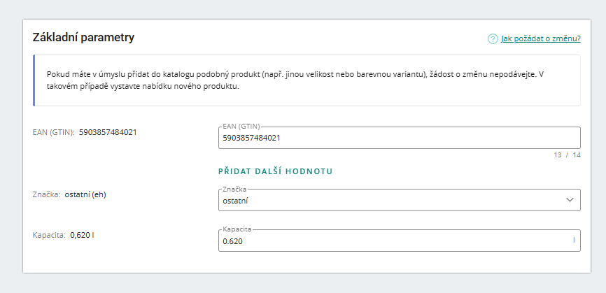 zakladni parametry