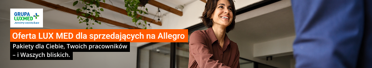 Oferta LUX MED dla sprzedających na Allegro. Pakiety dla Ciebie, Twoich pracowników – i Waszych bliskich.