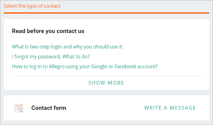 How To Contact Allegro Allegro Help Center