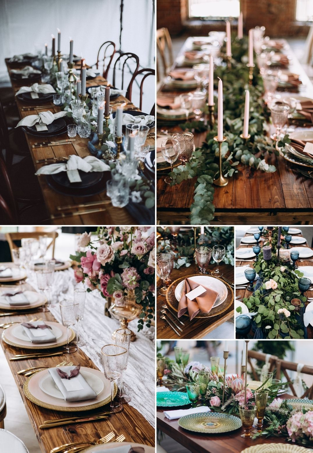 Przegląd najpiękniejszych dekoracji stołów weselnych utrzymanych w romantycznym stylu