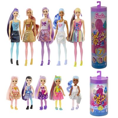 Bábiky Color Reveal Glitter