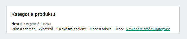 zmena kategorie