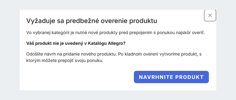 navhrnite produkt