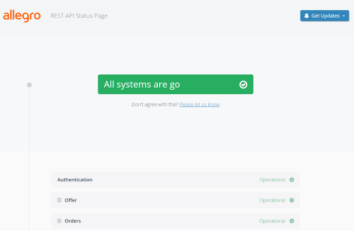 status page