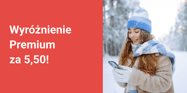 Premium Winter Coat, red background, wool blend, woman using phone.