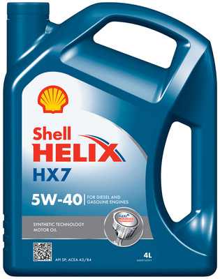 Olej silnikowy Shell Helix HX7 5W-40 5W40 4L