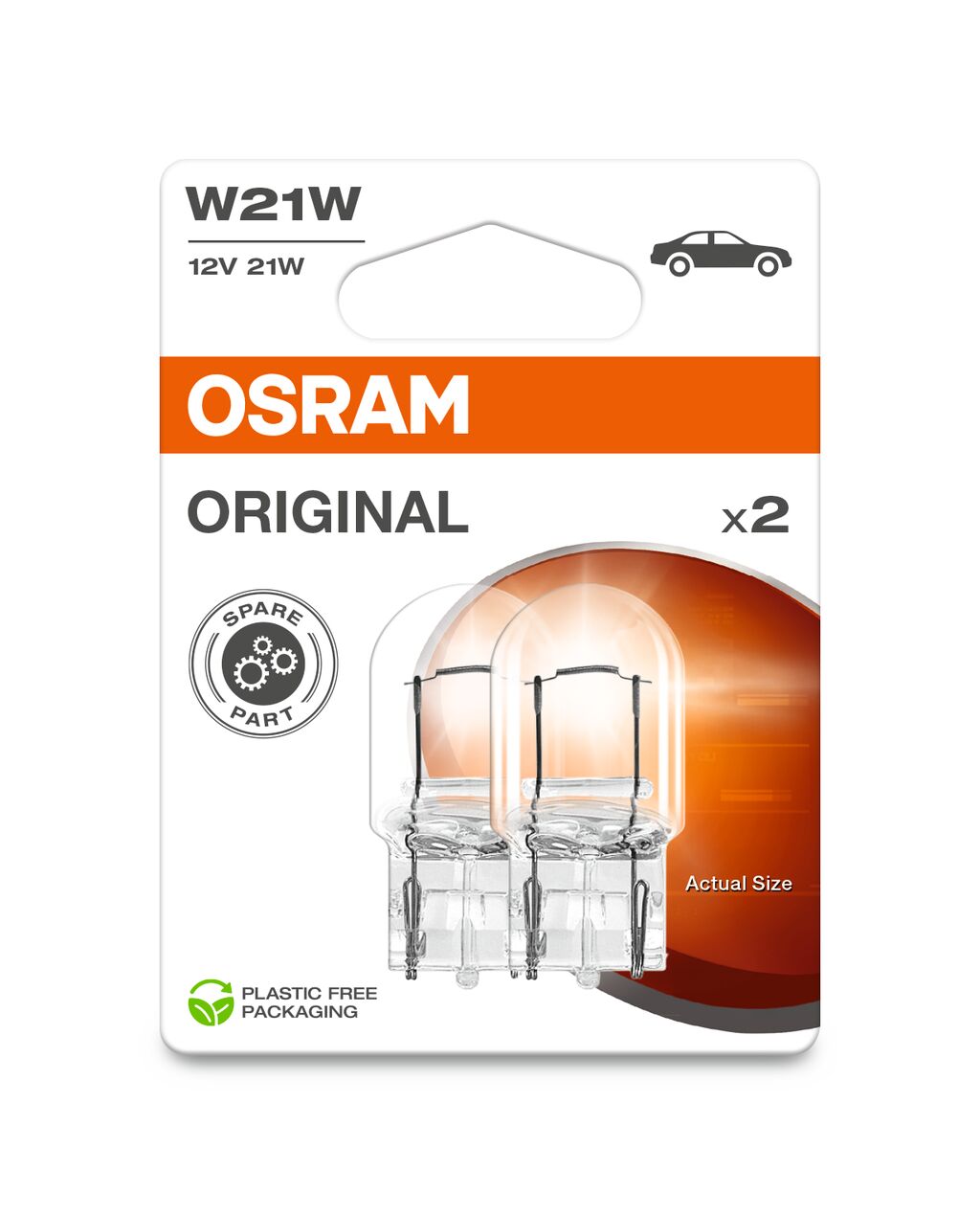 Żarówki samochodowe Osram Original W21W 12V 21W blister 2 szt.