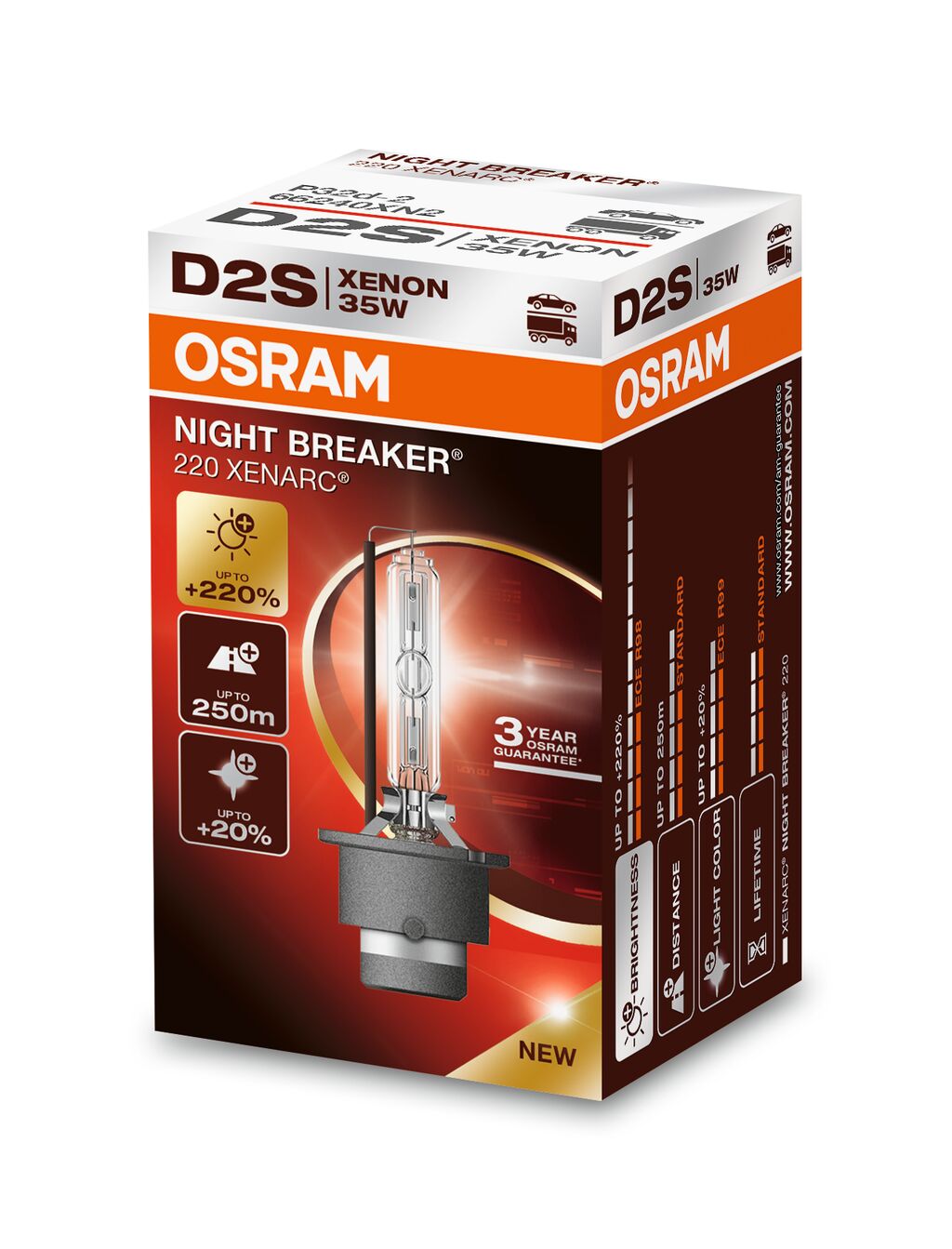 Osram Žiarovka Xenarc Night Breaker Laser D2S 85V 35W P32D-2 1 Ks