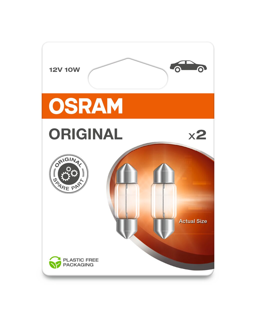 Osram OSR6438-2BL Żarówka Orginal Rurkowa 12V/10W 11X28MM 12V 12V 2SZT.