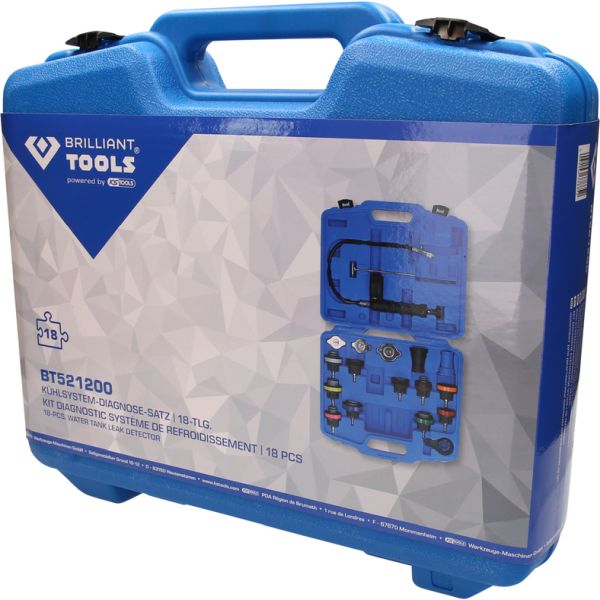 Zestaw do sprawdzania, ciśnienie w układzie chłodzenia KS Tools BT521200