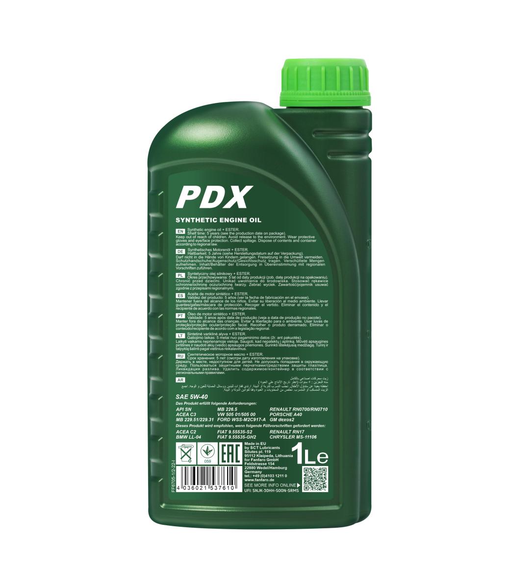 FF6705-1 Olej Fanfaro 5W40 1L Profi Pdx Sn C2/C3 229.31 229.51