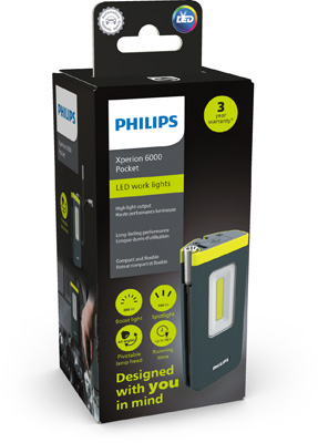Ručná dielenská lampa Philips X60POCKX1
