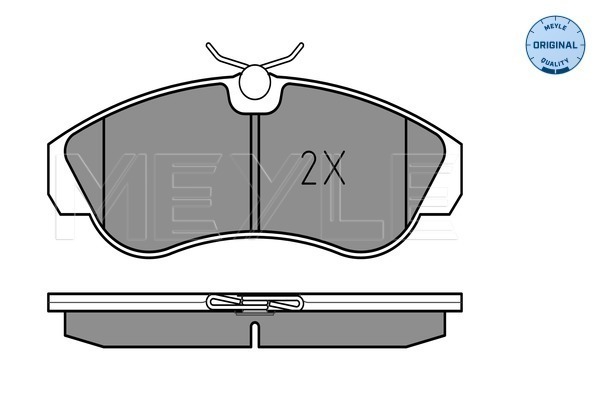 KLOCKI HAMULCOWE OSI PRZÓD MEYLE CITROEN JUMPER FIAT DUCATO PEUGEOT BOXER