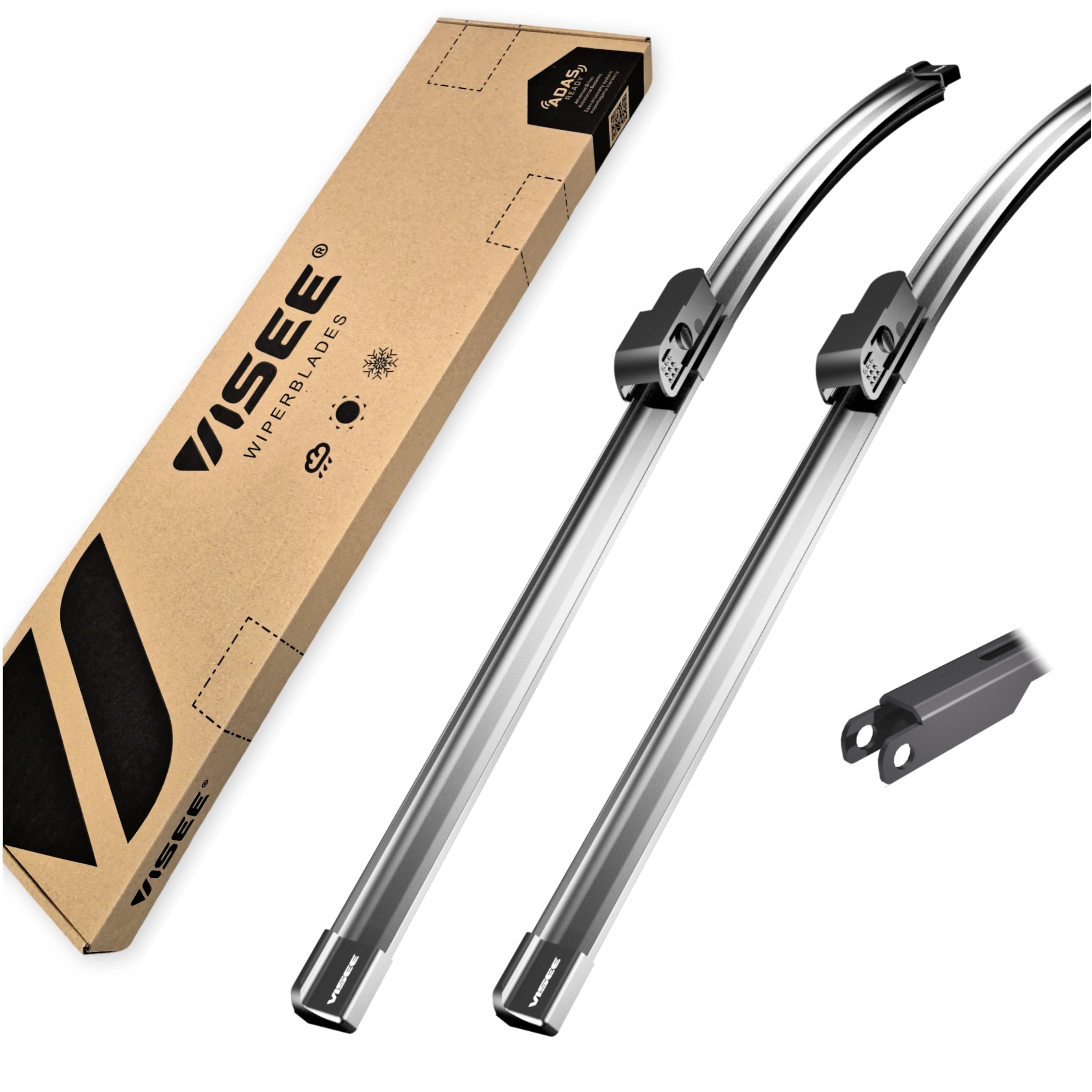 Wycieraczki samochodowe zestaw komplet do szyb Visee Hexa przód 550/550 mm