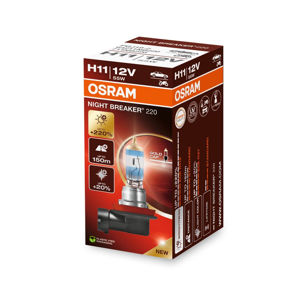 Osram żarówka Night Breaker +220 H11 12V 55W 1 szt.