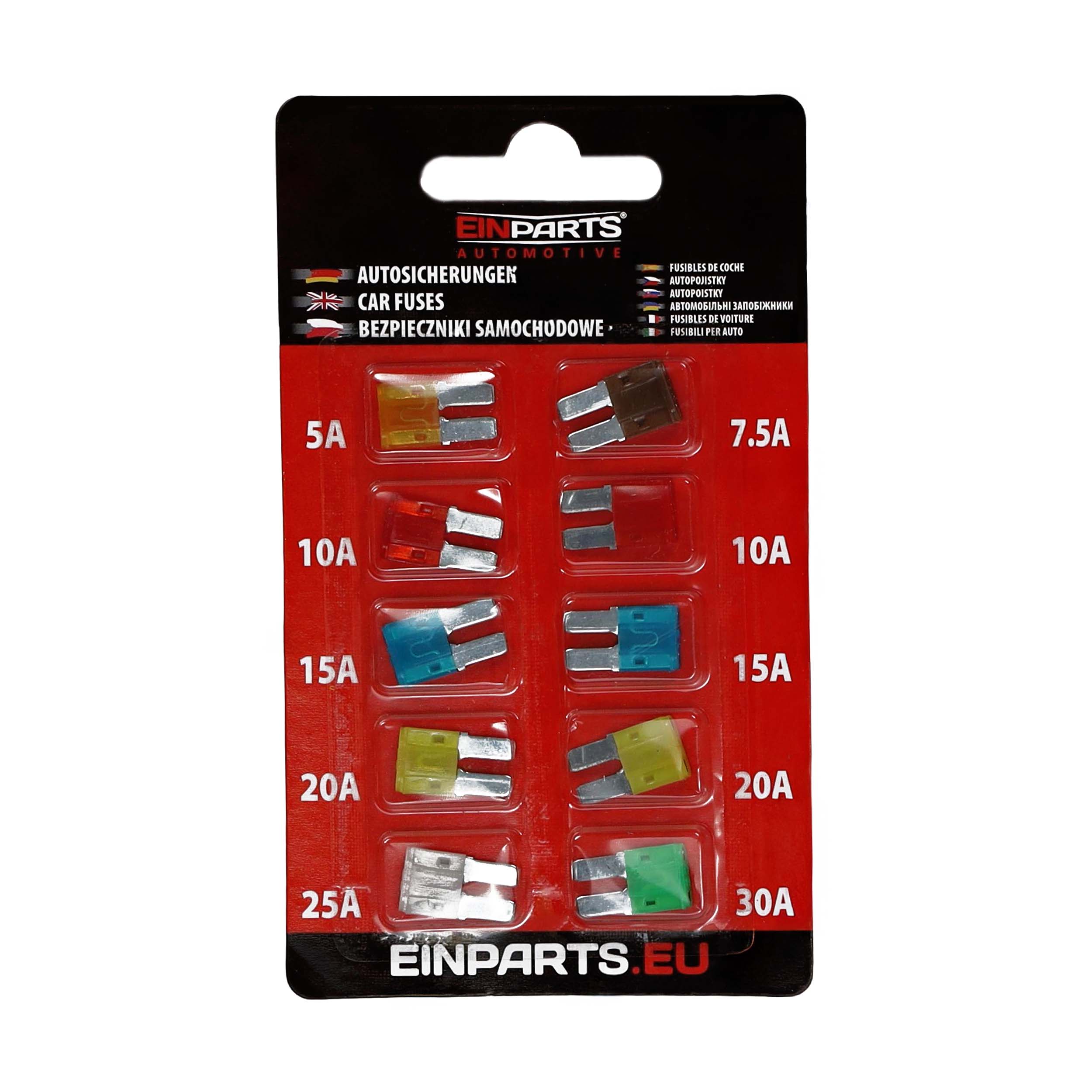 Bezpieczniki MICRO2 (atr) zestaw 10 szt. Einparts