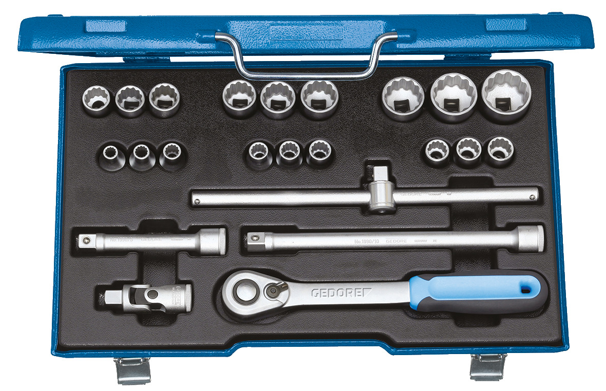 Sada nastrcne klice 1/2" D19EMU-20 23ks. Gedore