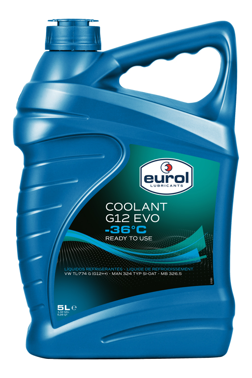Eurol Coolant -36°C G12 Evo 5L Płyn chłodniczy Vw G12E050A2