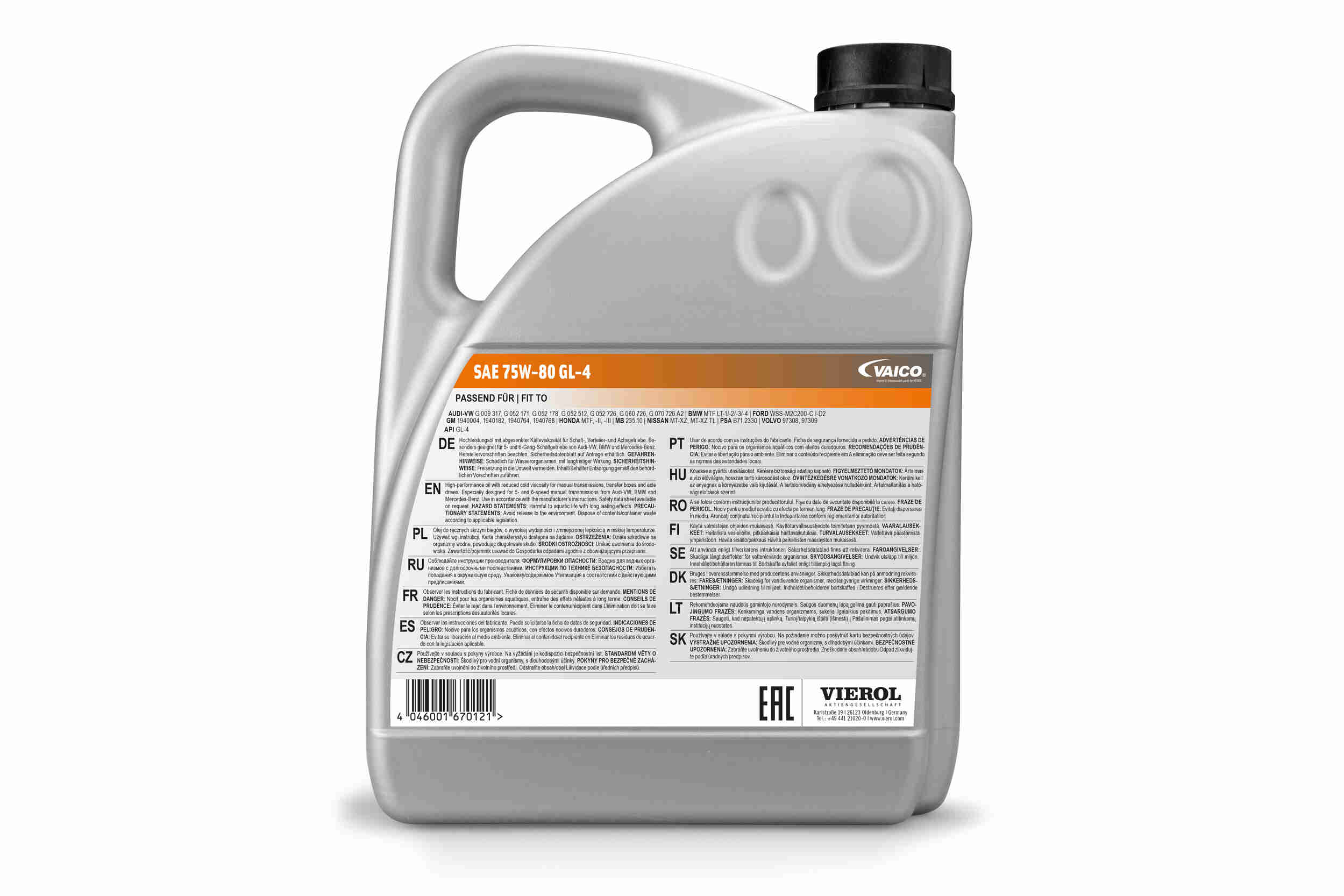 Olej 5 L 75W80 Manuálny Universal