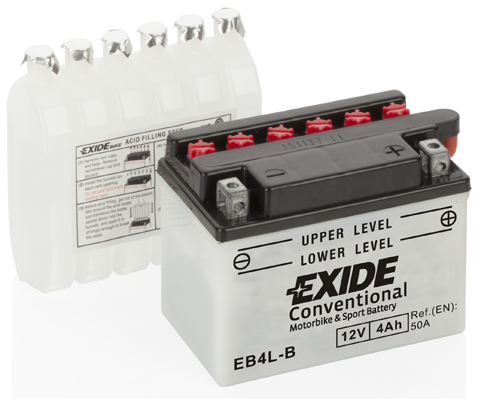 Akumulator motocyklowy Exide YB4L-B EB4L-B 4Ah 50A