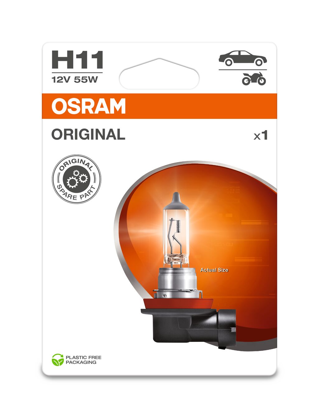 Żarówka Orginal H11 12V/55W PGJ19-2 12V 1SZT. Blister (eko) OSR64211-1BL