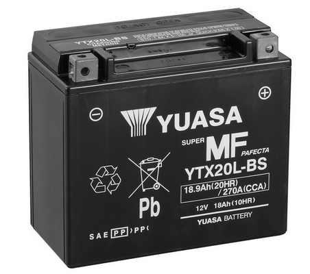 Motobatéria Yuasa YTX20L-BS 18Ah, 12V