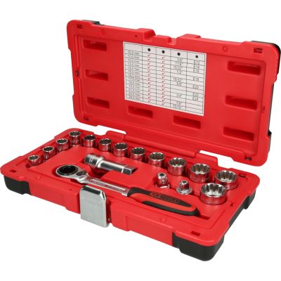Sada nástrčných kľúčov 17 ks 3/8" 1/2" Ks Tools 916.4050