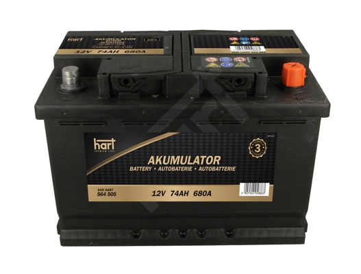 Akumulator Hart 74Ah 680A P+ – zamiennik Varta E11 74Ah 680A